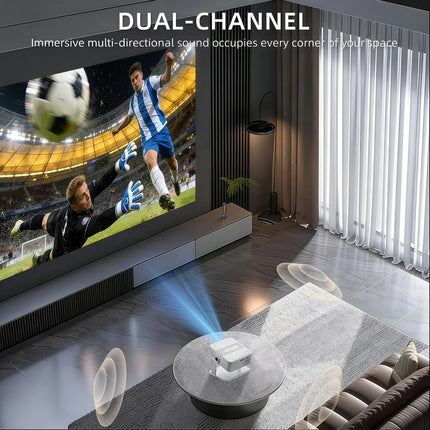 XNANO HA109 Portable LED Projector with Android 11 720P 4K Video Support WiFi 6 BT5.0 Gimbal Mount 200 ANSI for Home Cinema