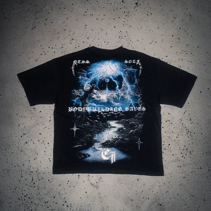 GYM Muscular Exclusive Sports T-shirt, Summer Short-Sleeve Loose Comfortable Elastic Training Squat Gym Apparel