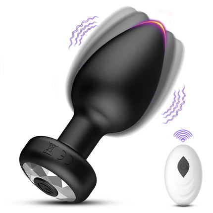Anal Plug Vibrating Butt Plug Adult Sex Toys with APP & Remote Control Clitoral Vibrator 10 Vibration Modes for Men Women Couple