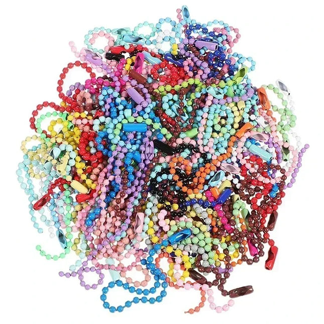 10/20/50/100pcs Ball Bead Chains Fits Key Chain/Dolls/Label Hand Tag Connector For DIY Bracelet Jewelry Making Accessorise