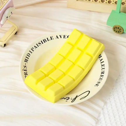 Simulated Chocolate Squishy Slow Rising Squeeze Toy Simulation Food Slow Rebound Chocolate Stress Release Desktop Ornament