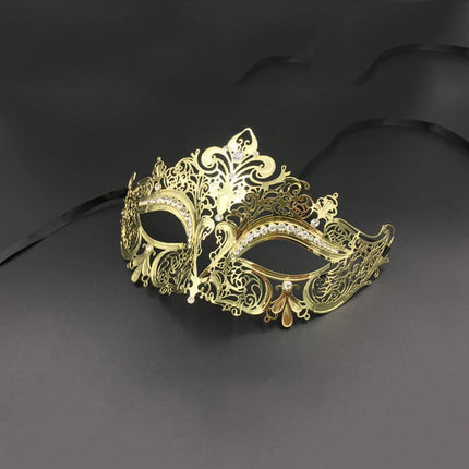 Lady Women Crown Style Sexy Half Face Ultra-light Metal Mask Halloween Party Masquerade Evening Mardi Gras Funny Costume Props