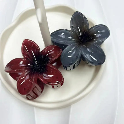Hawaiian Gradient Hair Clips Flower Hair Claws Big Size Fashion Head Wear Hairpin for Women Girls Crab Barrette Hair Accessories