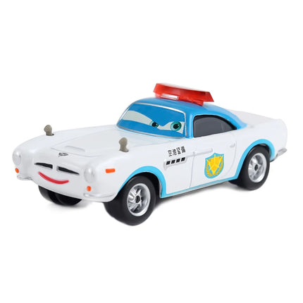 Disney Cars Toy British Super Spy Finn McMissile 1:55 Diecast Model Basic And Cross Dressing Version Children's Alloy Toy Car