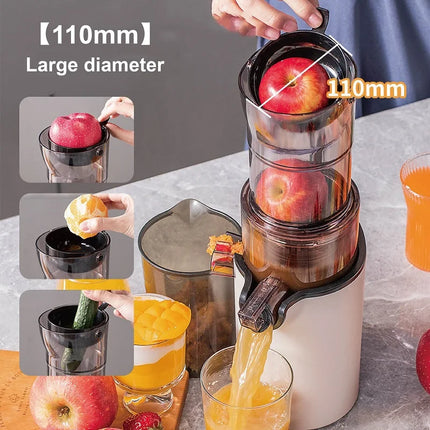 2026 New Upgrade 200W Electric Slow Juicer Automatic Large Caliber Original Juicer Orange Celery Juicer Residue Juice Separation