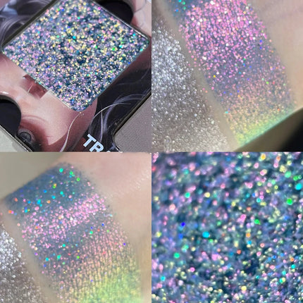 21-Color Chameleon Flashing Eyeshadow Palette Cold Moon Multi-functional Matte Shimmer Glitter Pigments Long-lasting Makeup