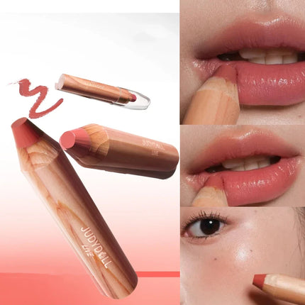 Judydoll Lip Cheek Multi-purpose Pen Lip Glaze Lipstick Nude Non-Stick Cup Waterproof Long Lasting Red Lip Tint Cosmetics Makeup