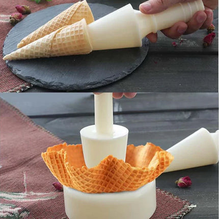 220V Single Head Ice Cream Cone Making Machine Stainless Steel Delicious Crispy Egg Roll Making Machine
