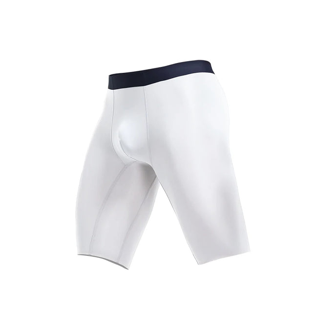 Men's sports underwear for summer, ice silk, quick-drying, extended, anti-friction legs, loose four-corner short underpants