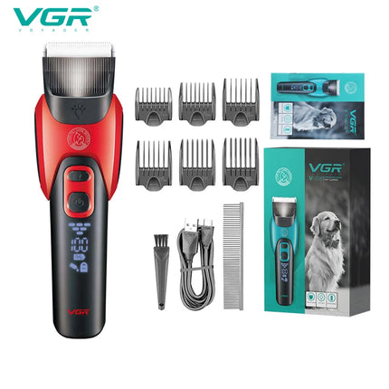 VGR 208 Pet Shaver Sharp Blade Deep Cleaning Hair Trimmer Safe and Reliable USB Pet Hair Removal Electric Push Cutting Razor