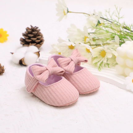 Adorable Bowknot Mary Jane Shoes For Baby Girls - Lightweight, Non-Slip & Soft Flat Sole For Indoor/Outdoor Walking All Year Rou