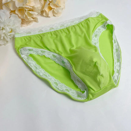 New Men's Underwear Sexy Men's Lace Briefs U-Convex Pouch Low-Rise Comfortable and Breathable Shorts  Briefs men underwear sexy