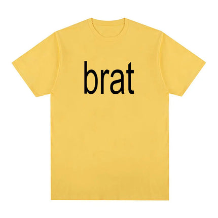 Charli Xcx with Special Guest Shygirl T-Shirts Brat Album Vintage T shirt Men/Women Clothing Aesthetic Cotton T-shirt Streetwear