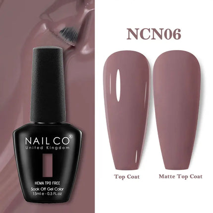 NAILCO 15ml Red Color Series Gel Varnish Coffee Gel Nail Polish Maximalism Reddish Gellak Design Brown Lacquer Nail Art Manicure