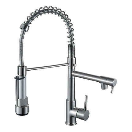 Kitchen Faucet with Pull Down Sprayer High Arc Single Handle Spring Kitchen Sink Faucet