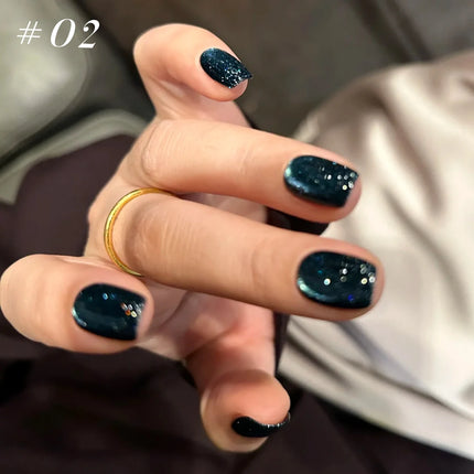 12ml 1-21pcs 2026 New Brown Gold Glass Bead Cat Eye Gel Nail Polish Black Red Magnet Cat Eye Gel Polish Gold Nails Nail Art