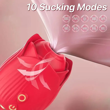 Powerful Sucker Vibrator Female Telescopic Nipple Clitoris Stimulation Dildo Thrusting Licking Vagin Massager Adult Sex Toys