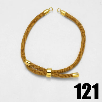 OCESRIO Fashion Adjustable Cotton Rope Chain for Bracelet Making DIY Gold Plated  Copper Jewelry Creation Wholesale cana012