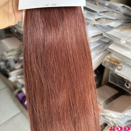 ZZHAIR 100% Human Hair Extensions 16"-26" Machine Made Remy Hair Weft Weaving 100g/Pcs Straight Natural Silk Non-clips