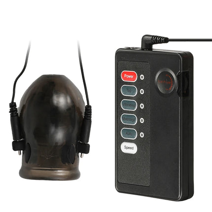 Male Electro Shock Penis Glans Trainer Cock Ring E-stim Orgasm Medical Sleeve Time Delayed Ejaculation Masturbator Sex Toys BDSM