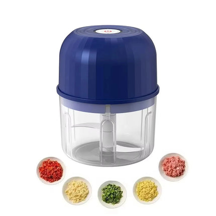 Electric Garlic Masher Garlic Masher Rechargeable 260ML Onion Chopper Portable Meat Grinder Household Kitchen Vegetable Blender