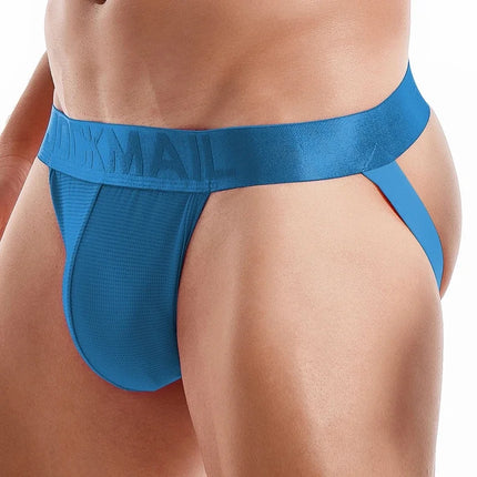 Men Underwear Thong Jockstrap Backless Breathable Mesh Cuecas Gay Jock Strap Homme Slip Erotic String Homens Tangas