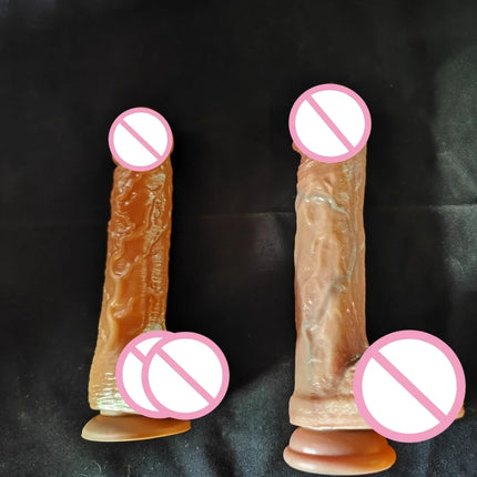 Super Realistic Long Dildo Anal Plug with Suction Cup Big Penis Butt Plug Long Dick Sex Toys for Women Men Phallus Anal Dilator