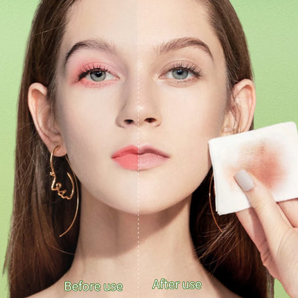 A pack of makeup remover wipes, facial and eye makeup remover, mild and non-irritating, special for makeup remover.