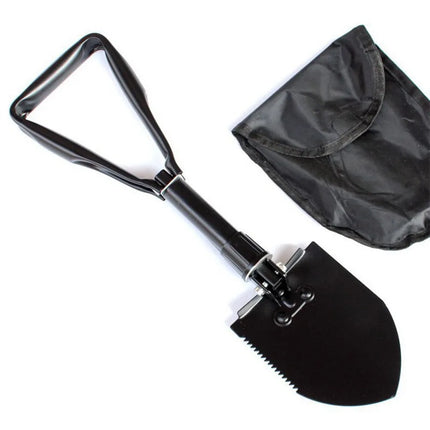 Multi-functional Folding Shovel High Carbon Steel with Storage Bag Truck Mounted Shovel Thickened Camping Shovel Outdoor Field