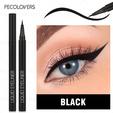 1 Set 3 Pcs Black Liquid Eyeliner Pen, Waterproof High Pigmented, Easy To Color, for All Eye Shapes, Natural Eye Makeup Finish