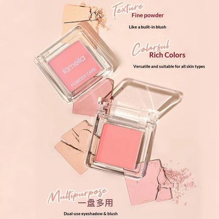 1Pc Face Blusher Matte Natural Cheek Tint Brighten Face Waterproof Face Contouring Cosmetics Blush Powder Soft Female Makeup