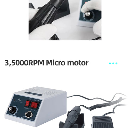 Marathon Micromotor Dental Lab Equipment E TYPE 35000 RPM 18 102 204 Handle Polishing Handpiece Electric Motor Dentist Set