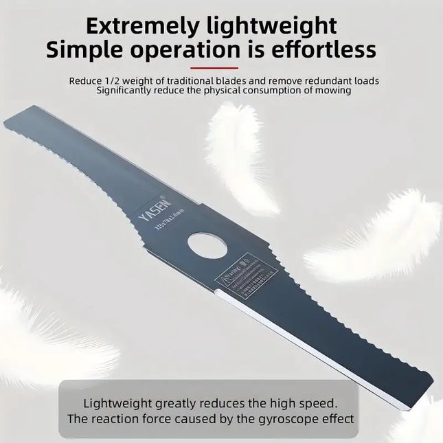 1Pc 12.7inch S-Shaped Toothed Blade, Mounting Hole 1inch, Easy to Install, Durable and Lightweight Design, Rotating Brush Knife Trimming Head Weeding Blade, Suitable for Garden Gardening Lawn Trimming