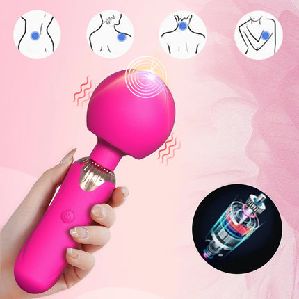 FF new women's masturbator strong head AV vibrator female multi frequency vibrator small massage stick adult female utensil