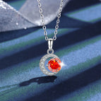 YL-Orange Moissanite / 0.5ct with box