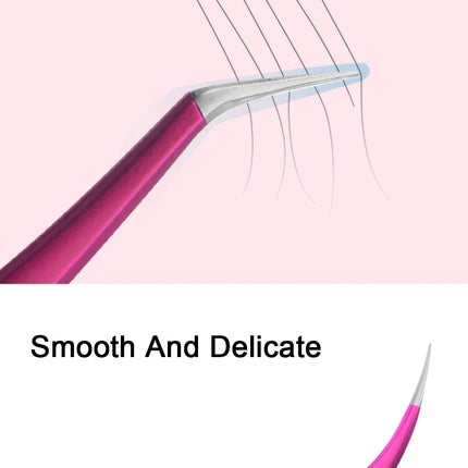 New 1Pc Eyelash Tweezers Anti-static Non-magnetic Professional Pincet 3D Eyelash Extension Tweezer 100% Closure Makeup Tool