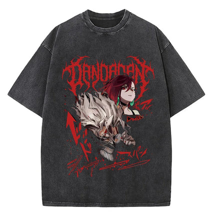 Japanese Anime Dandadan Okarun T-shirt Men T Shirt Cartoon High Quality Cotton Tshirt Aesthetic Fashion Tee Male