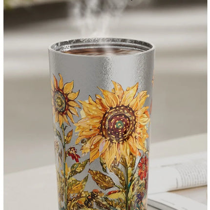 100% Pure Titanium Couples Coffee Mug - 520ml  Cup, Compact Portable for Office/Outdoor/Travel, Coffee Heat Retention