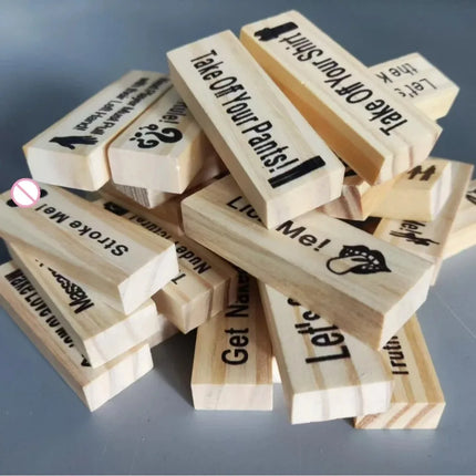 Block Tower Game Couple Activities Date Night Ideas Valentine Tumbling Tower Stacking Blocks Game For Adults Couples Night Party