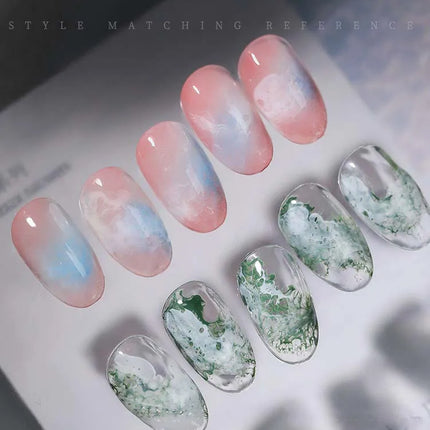 Wave Gel Nail Rapid Smudging Special Halo Dye Nail Art Bubble Hole Gel 7color for Marble Wave Nail Art for Nails Salon Manicure