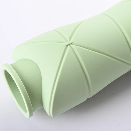 Food-grade silicone foldable water cup, large capacity, portable for outdoor travel & sports, heat-resistant, creative collapsib