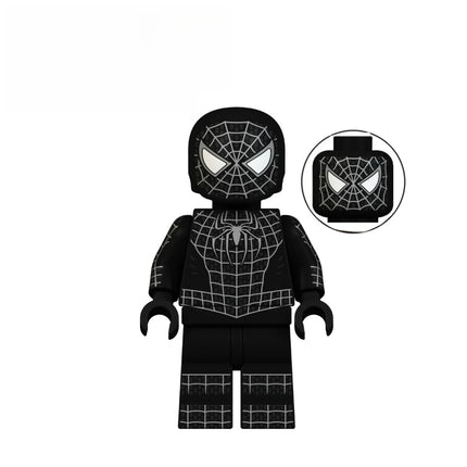 Hot Toys New Building Blocks Spider Man Series Peter Parker Spider-Gwen Spider-Man Noir Mini Robot Figure Bricks Assembling Doll