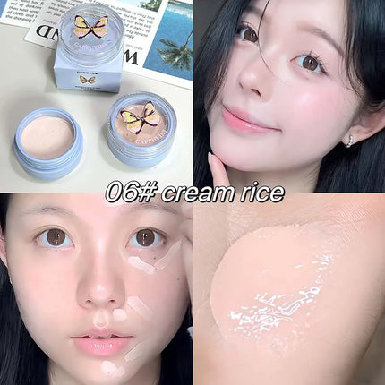 6-color Multi-purpose Cream High Coverage Concealer Cover Tear Groove Brightening Skin Tone Low Saturation Natural Blush Makeup