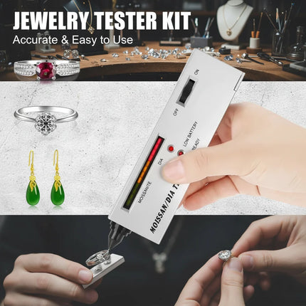Professional Gemstone Tester Pen Watcher Tool for Diamond And Moissanite Jewelry - Accurate Jewelry Testing Kit