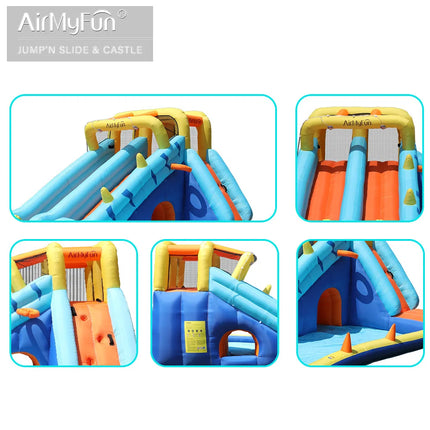 Outdoor Small Children's Inflatable Bounce Castle Double Slide Combination Bounce House Inflatable Castle