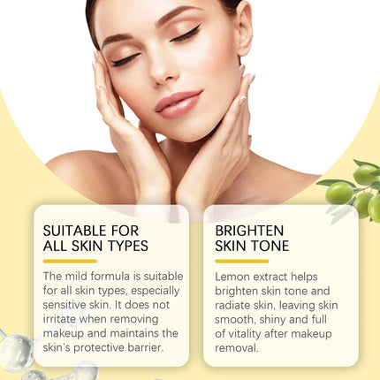OUHOE Gentle Cleansing Oil for Sensitive Skin Deep Cleanse Eye Face & Lip Makeup Remover