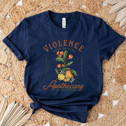 Violet Sorrengail Apothecary T-shirt Basgiath War College Shirt Fourth Wing Graphic T Shirts Bookish Tees Gift for Book Lover
