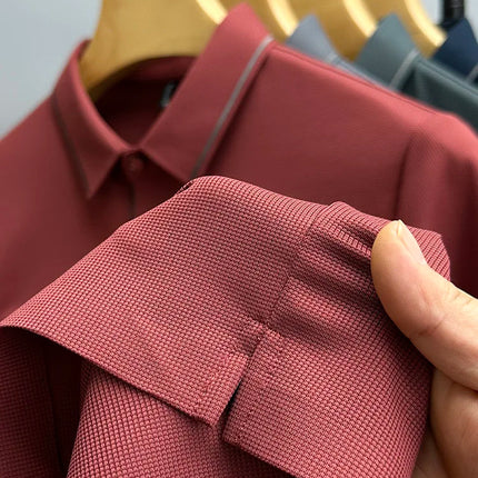 High-end luxury brand fashion hot diamond short sleeve Advanced printed POLO shirt summer new Korean version men's lapel T-shirt