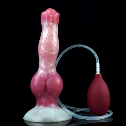 NNSX Fantasy Squirting Dildo with Suction Cup Dog/Wolf Knot Ejaculation Penis Silicone Female Masturbation Adult Anal Sex Toys