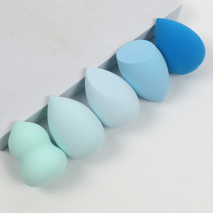 5-Pack Dual-Use Makeup Sponge Set - Velvet for Liquid/Cream/Powder | Vegan Eco-Friendly Travel Essentials